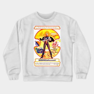 Classic Sci-Fi Movie Poster - Barbarella Crewneck Sweatshirt